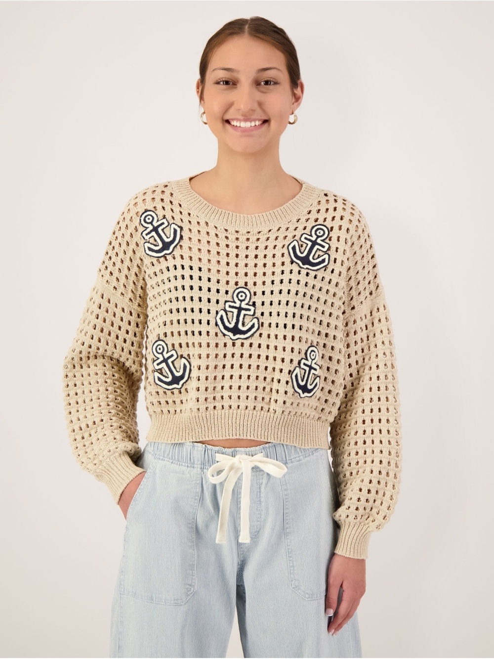 Dreamers by Debut Nautical Theme Cardigan, size S, nwt Beautiful! ⚓️